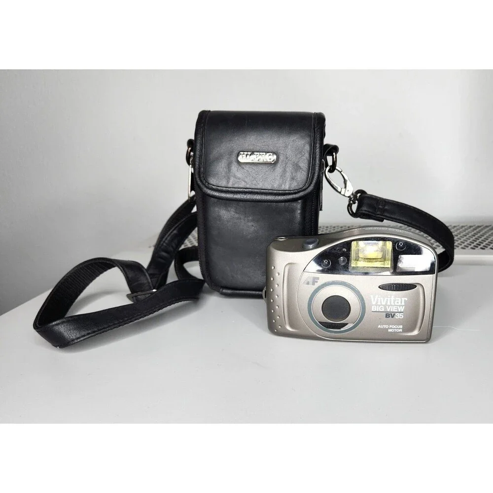 Tested Vivitar Big View BV35 35mm Film Camera Point & Shoot Auto Focus w/ Film